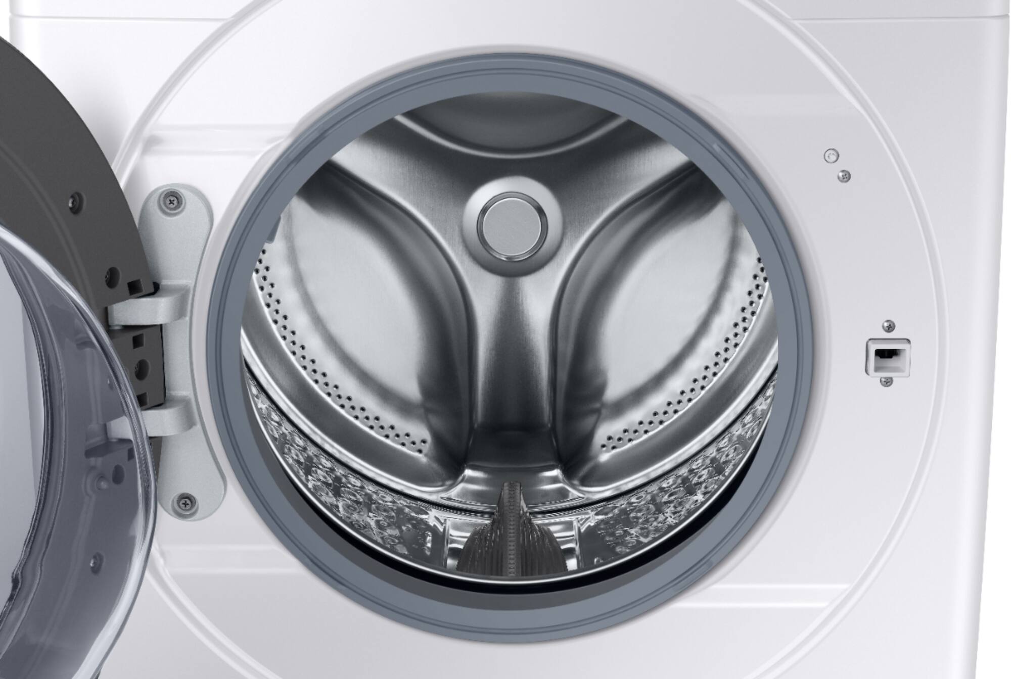 Zoom in on Alt View Zoom 5. Samsung - 4.5 cu. ft. High Efficiency Stackable Front Load Washer with Steam - White.