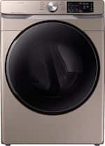 Samsung - 7.5 Cu. Ft. 10-Cycle Gas Dryer with Steam - Champagne - Front_Standard