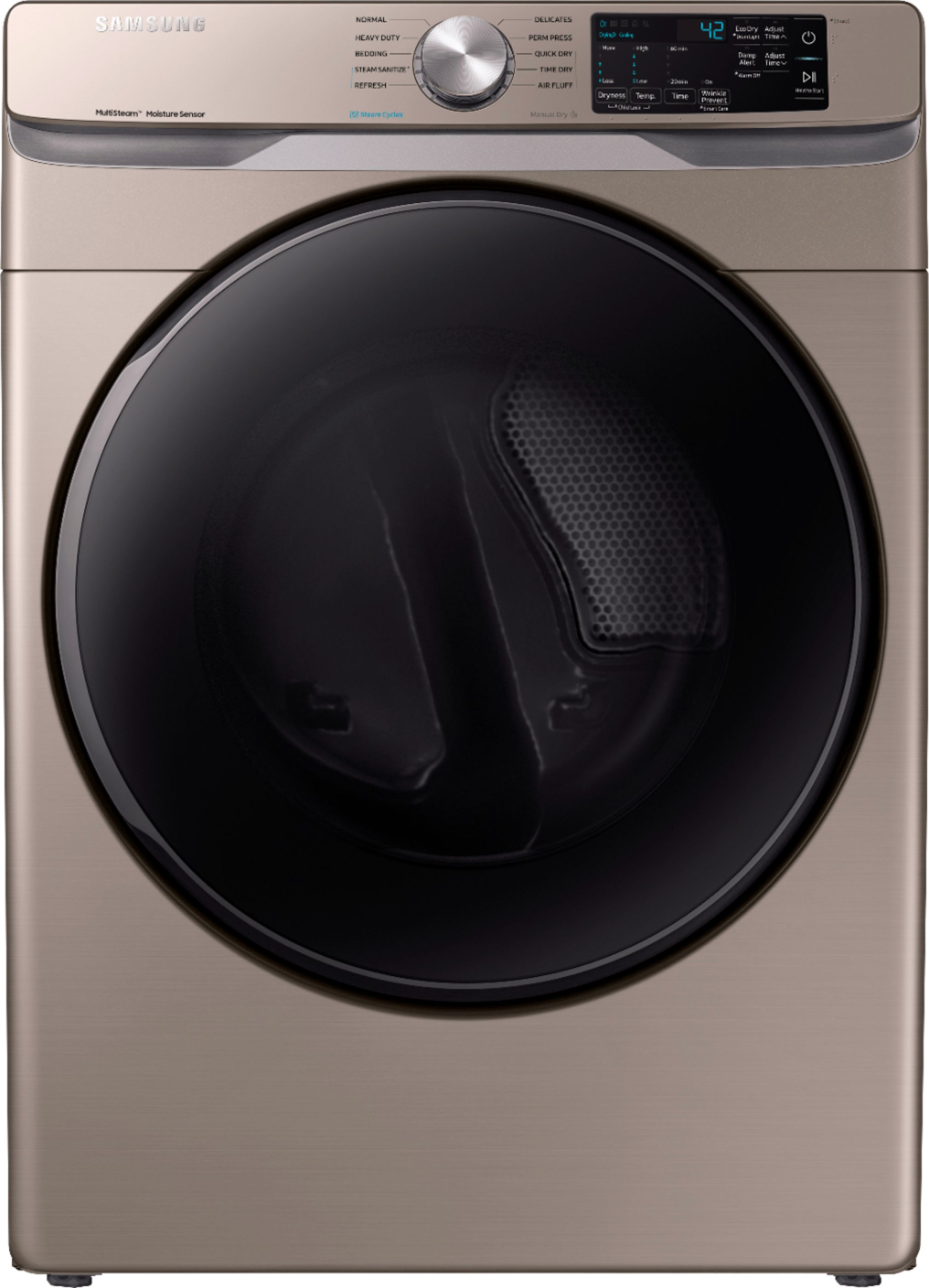 Samsung 27 in. 7.5 cu. ft. Stackable Gas Dryer with Sanitize Cycle