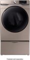 Alt View Zoom 1. Samsung - 7.5 Cu. Ft. Stackable Gas Dryer with Steam and Sensor Dry - Champagne.