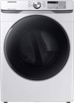 Samsung - 7.5 Cu. Ft. 10-Cycle Gas Dryer with Steam - White - Front_Standard