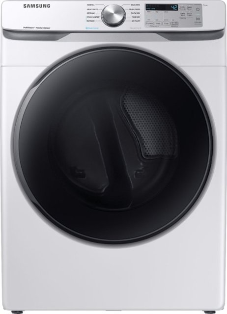Front Zoom. Samsung - 7.5 Cu. Ft. Gas Dryer with Steam and FlexDry - White.