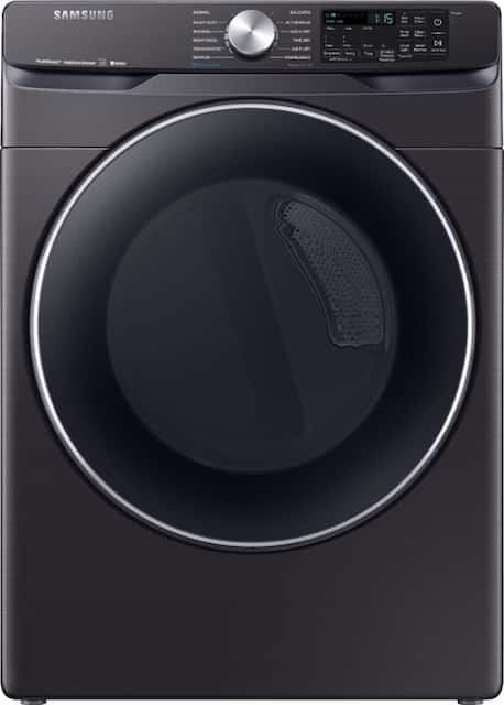 Samsung 7 5 Cu Ft 12 Cycle Smart Wi Fi Fingerprint Resistant Electric Dryer With Steam Black Stainless Steel Dve45r6300v A3 Best Buy