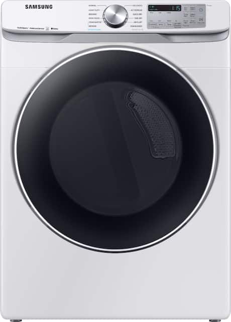 Samsung 7 5 Cu Ft 12 Cycle Smart Wi Fi Electric Dryer With Steam White Dve45r6300w Best Buy