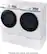 Alt View 22. Samsung - 7.5 Cu. Ft. Stackable Smart Electric Dryer with Steam and Sensor Dry - White.