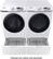 Alt View 24. Samsung - 7.5 Cu. Ft. Stackable Smart Electric Dryer with Steam and Sensor Dry - White.