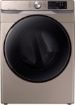 Front Zoom. Samsung - 7.5 Cu. Ft. Stackable Electric Dryer with Steam and Sensor Dry - Champagne.