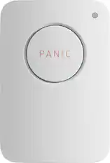 Front. SimpliSafe - Panic Button - White.