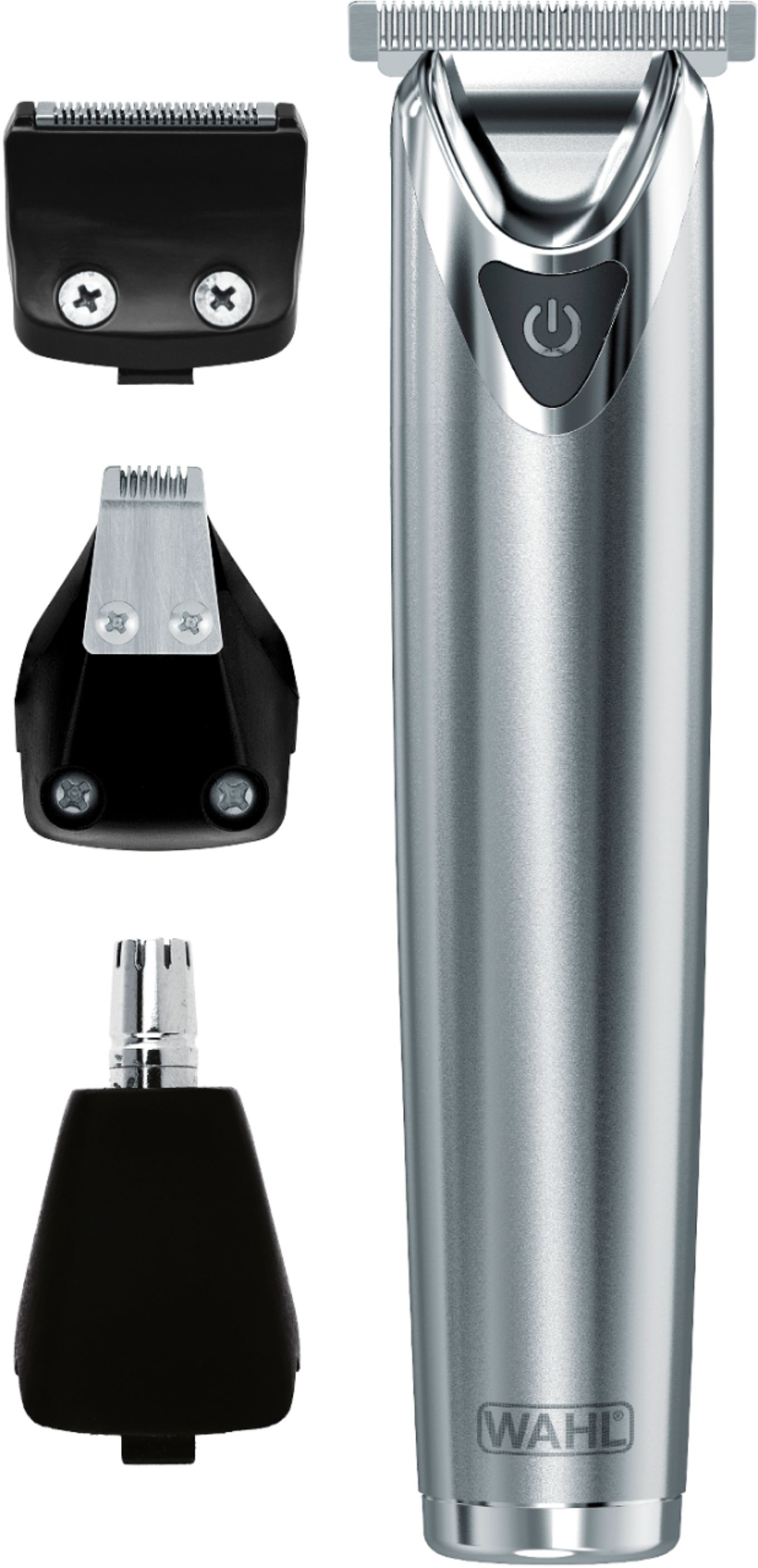 Wahl Lithium Ion +™ Beard Trimmer Stainless Steel 09818-5001 - Best Buy Wahl Lithium Ion Trimmer Stainless Steel