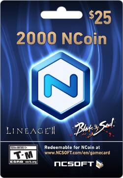 $25 NCoin Card NC SOFT NCOIN V3 $25 - Best Buy
