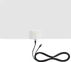 Front. Mohu - Leaf Supreme Pro Indoor Amplified HDTV Antenna 65-Mile Range - Black/White.