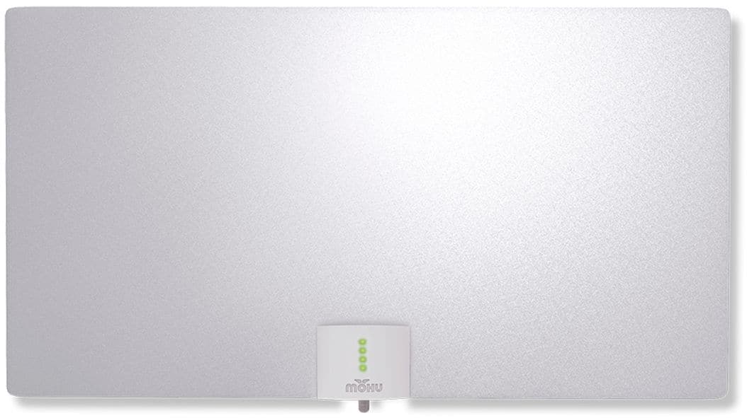 Alt View 11. Mohu - Leaf Supreme Pro Indoor Amplified HDTV Antenna 65-Mile Range - Black/White.