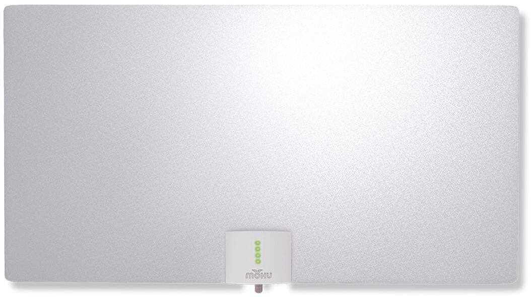 Alt View 11. Mohu - Leaf Supreme Pro Indoor Amplified HDTV Antenna 65-Mile Range - Black/White.