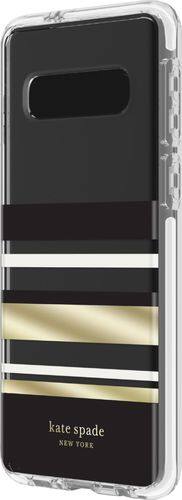 kate spade new york - Defensive Hardshell Case for Samsung Galaxy S10 - Park Stripe Black-Front_Standard 