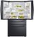 Alt View Zoom 1. Samsung - 28  cu. ft. 4-Door French Door Smart Refrigerator with FlexZone Drawer - Black Stainless Steel.