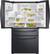 Alt View 1. Samsung - 28 cu. ft. 4-Door French Door Smart Refrigerator with FlexZone Drawer - Black Stainless Steel.