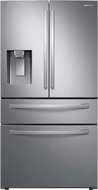 Samsung 27 8 Cu Ft 4 Door French Door Refrigerator With Food Showcase Fingerprint Resistant Stainless Steel Rf28r7351sr Aa Best Buy
