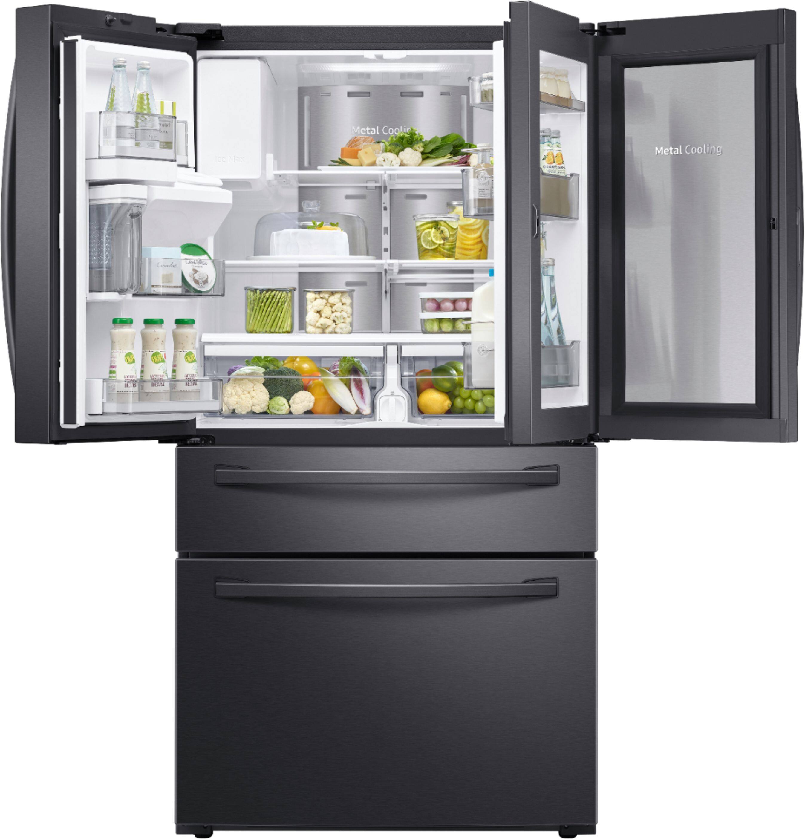 Samsung 27 8 Cu Ft 4 Door French Door Refrigerator With Food Showcase 