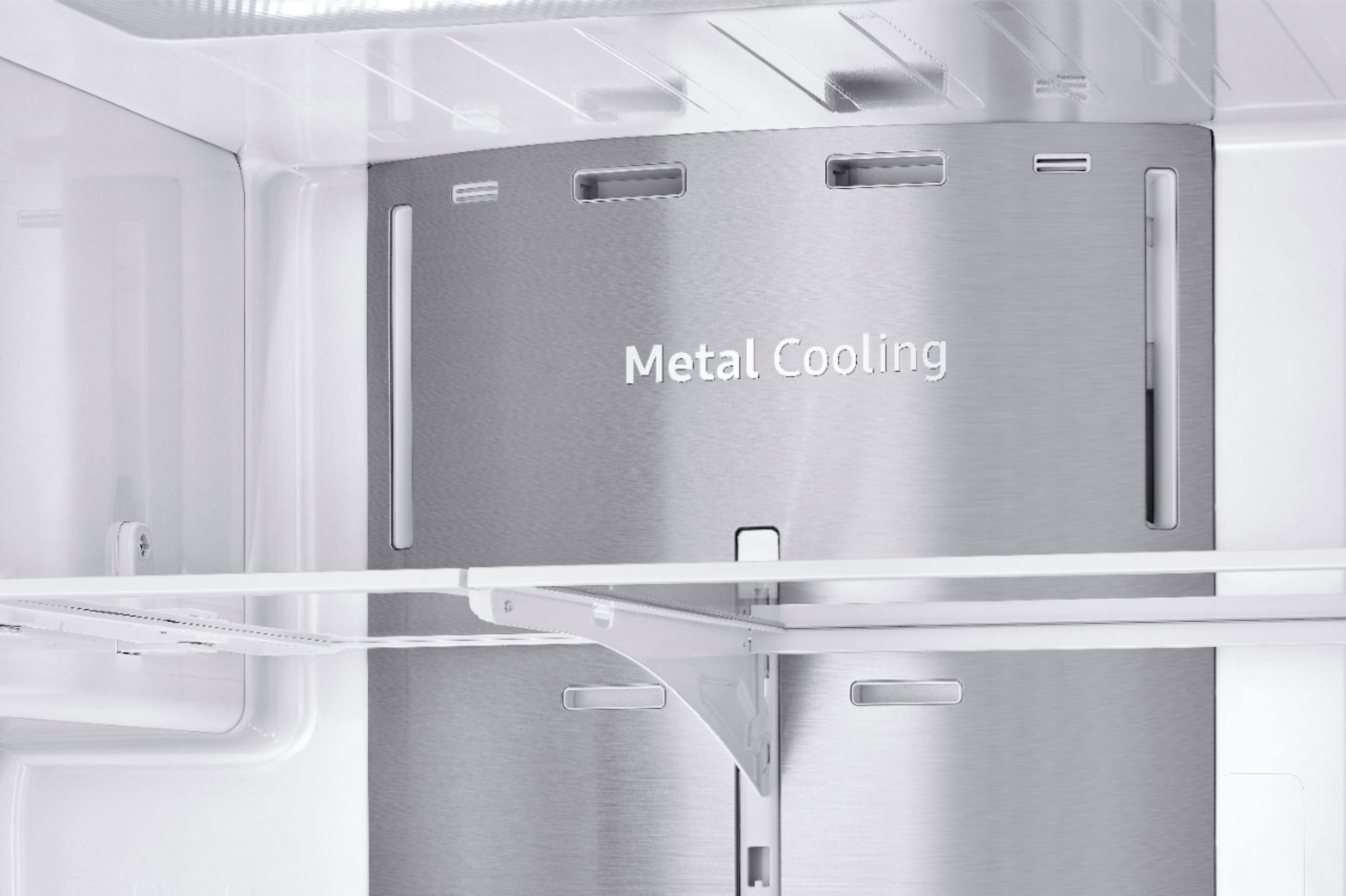 Alt View 26. Samsung - 27.8 cu. ft. 4-Door French Door Smart Refrigerator with Food Showcase - Black Stainless Steel.