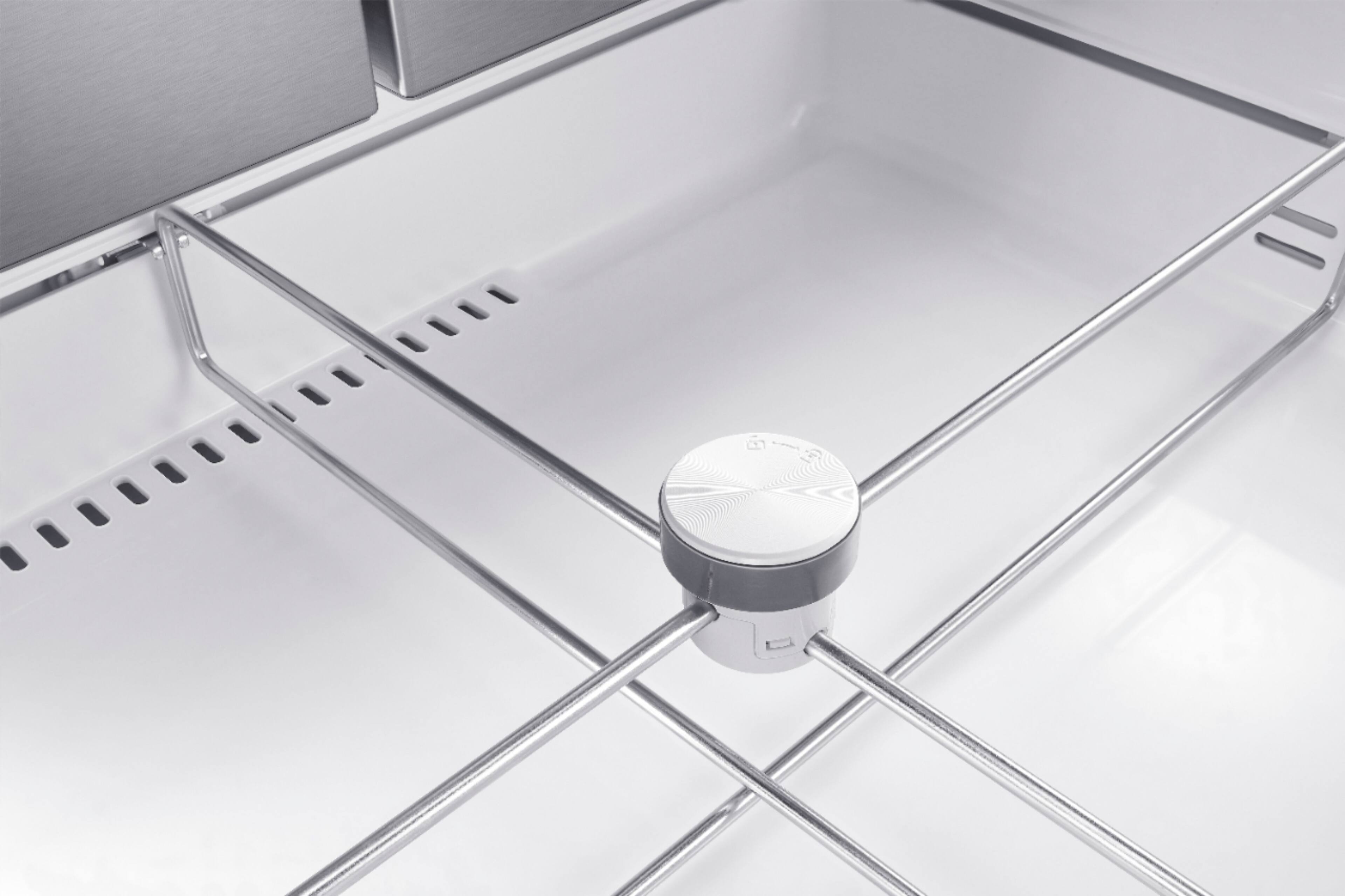 Alt View 18. Samsung - 22.6 cu. ft. 4-Door French Door Counter Depth Smart Refrigerator with FlexZone Drawer - Stainless Steel.