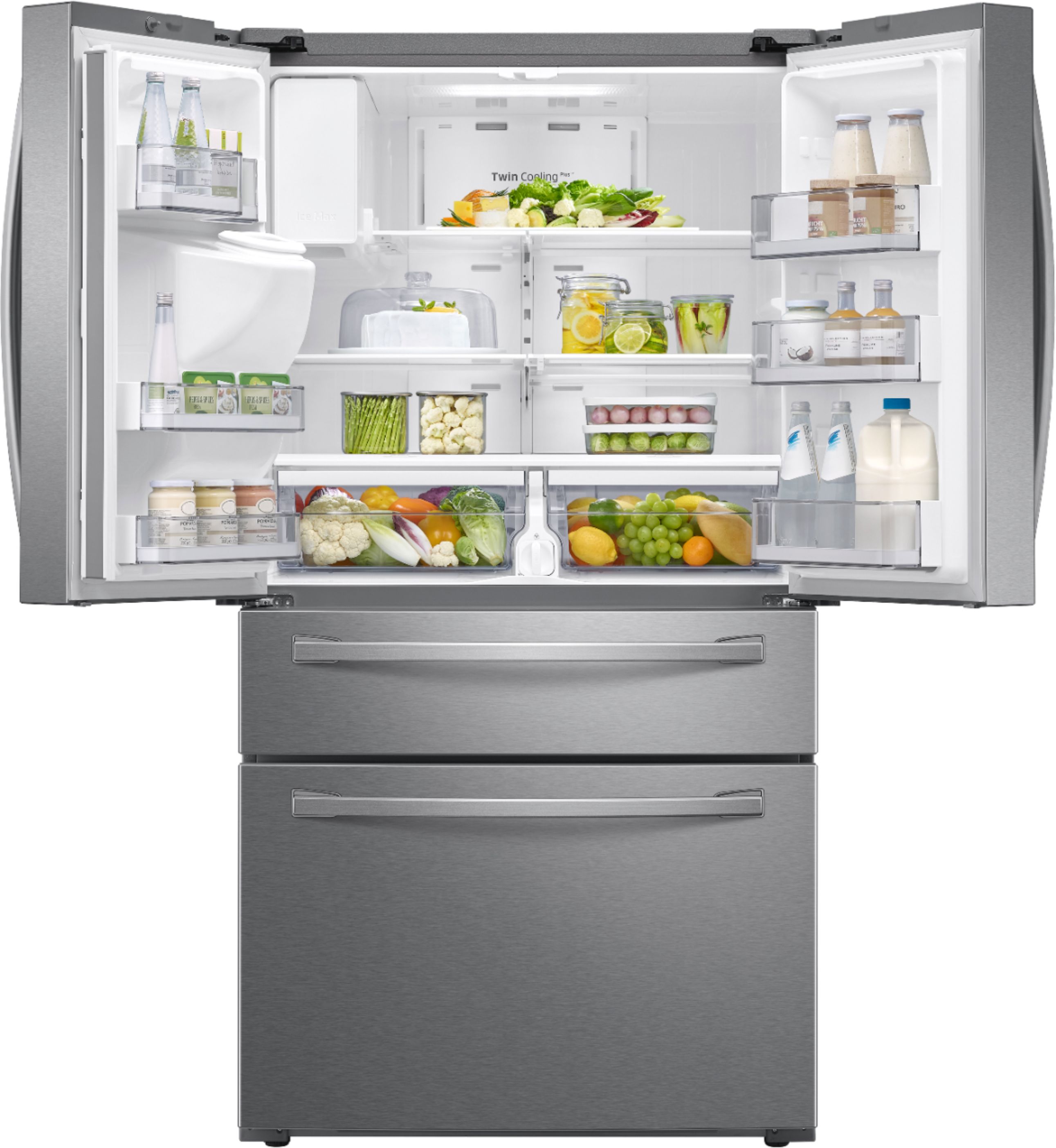 Questions and Answers: Samsung 22.6 cu. ft. 4-Door French Door Counter ...
