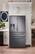 Alt View 23. Samsung - 22.6 cu. ft. 4-Door French Door Counter Depth Smart Refrigerator with FlexZone Drawer - Black Stainless Steel.