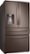Angle. Samsung - 22.6 Cu. Ft. 4-Door French Door Counter Depth Refrigerator - Tuscan Stainless Steel.
