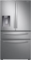 Front Zoom. Samsung - 22.4 cu. ft. 4-Door French Door Counter Depth Refrigerator with Food Showcase - Stainless steel.