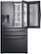 Alt View Zoom 13. Samsung - 22.4 cu. ft. 4-Door French Door Counter Depth Refrigerator with Food Showcase - Black stainless steel.