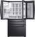 Alt View 2. Samsung - 22.4 cu. ft. 4-Door French Door Counter Depth Smart Refrigerator with Food Showcase - Fingerprint Resistant Black Stainless Steel.