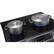 Alt View 20. Samsung - 5.8 Cu. Ft. Self-Cleaning Fingerprint Resistant Slide-In Electric Induction Convection Range - Black Stainless Steel.