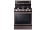 Samsung - 5.8 Cu. Ft. Self-Cleaning Freestanding Gas Convection Range - Tuscan Stainless Steel - Front_Standard