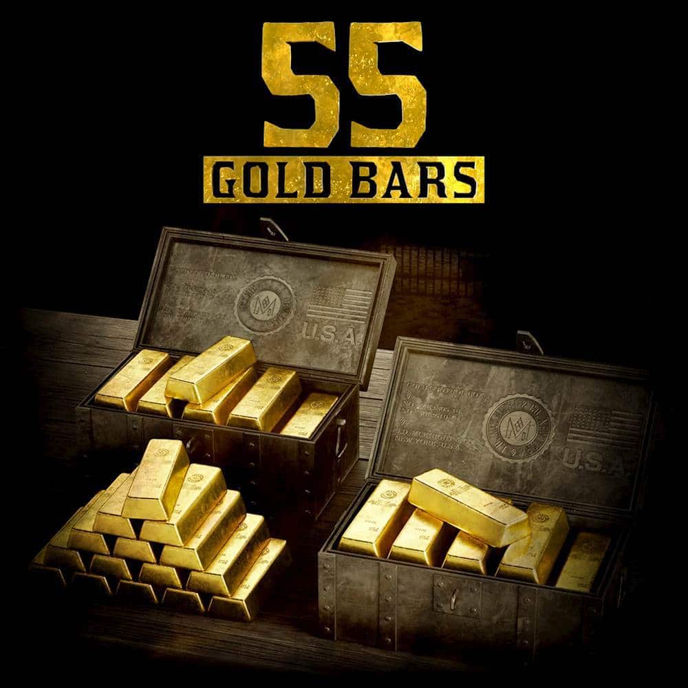 Front. Rockstar Games - Red Dead Redemption 2 55 Gold Bars.