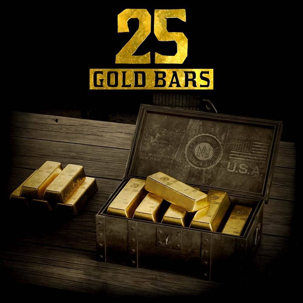 Front. Rockstar Games - Red Dead Redemption 2 25 Gold Bars.
