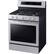 Left. Samsung - 5.8 Cu. Ft. Self-Cleaning Freestanding Gas Convection Range - Stainless Steel.