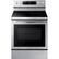 Front. Samsung - 5.9 Cu. Ft. Self-Cleaning Freestanding Electric Convection Range - Stainless Steel.