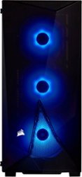 CORSAIR - Carbide Series SPEC-DELTA RGB Tempered Glass Mid-Tower ATX Gaming Case - Black - Front_Zoom