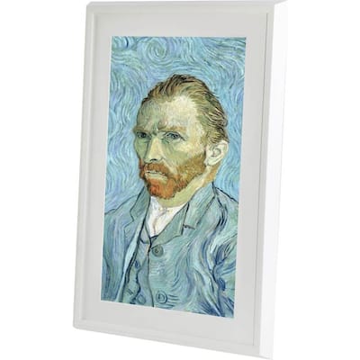 Meural - Canvas Leonora 27" Widescreen LCD Wi-Fi Digital Photo Frame - White