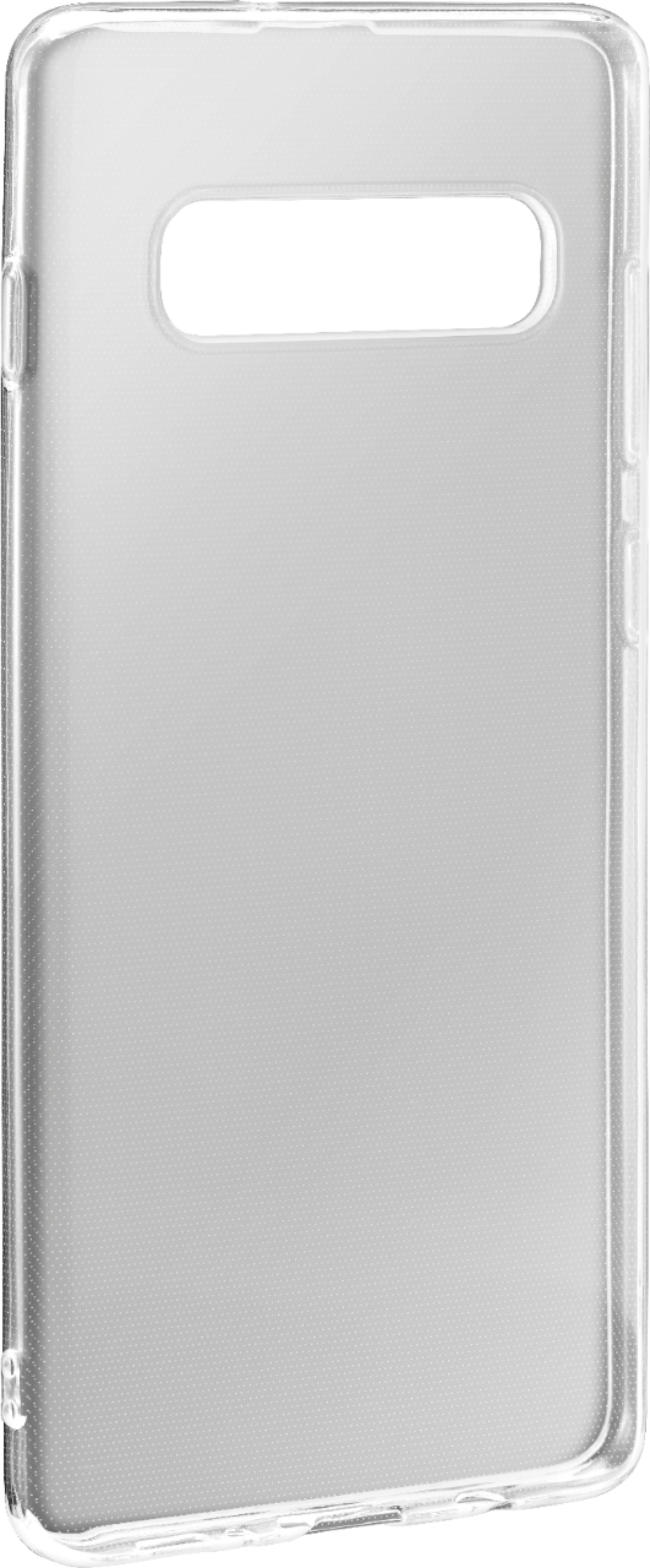 Angle View: Dynex™ - Skin Case for Samsung Galaxy S10+ - Clear