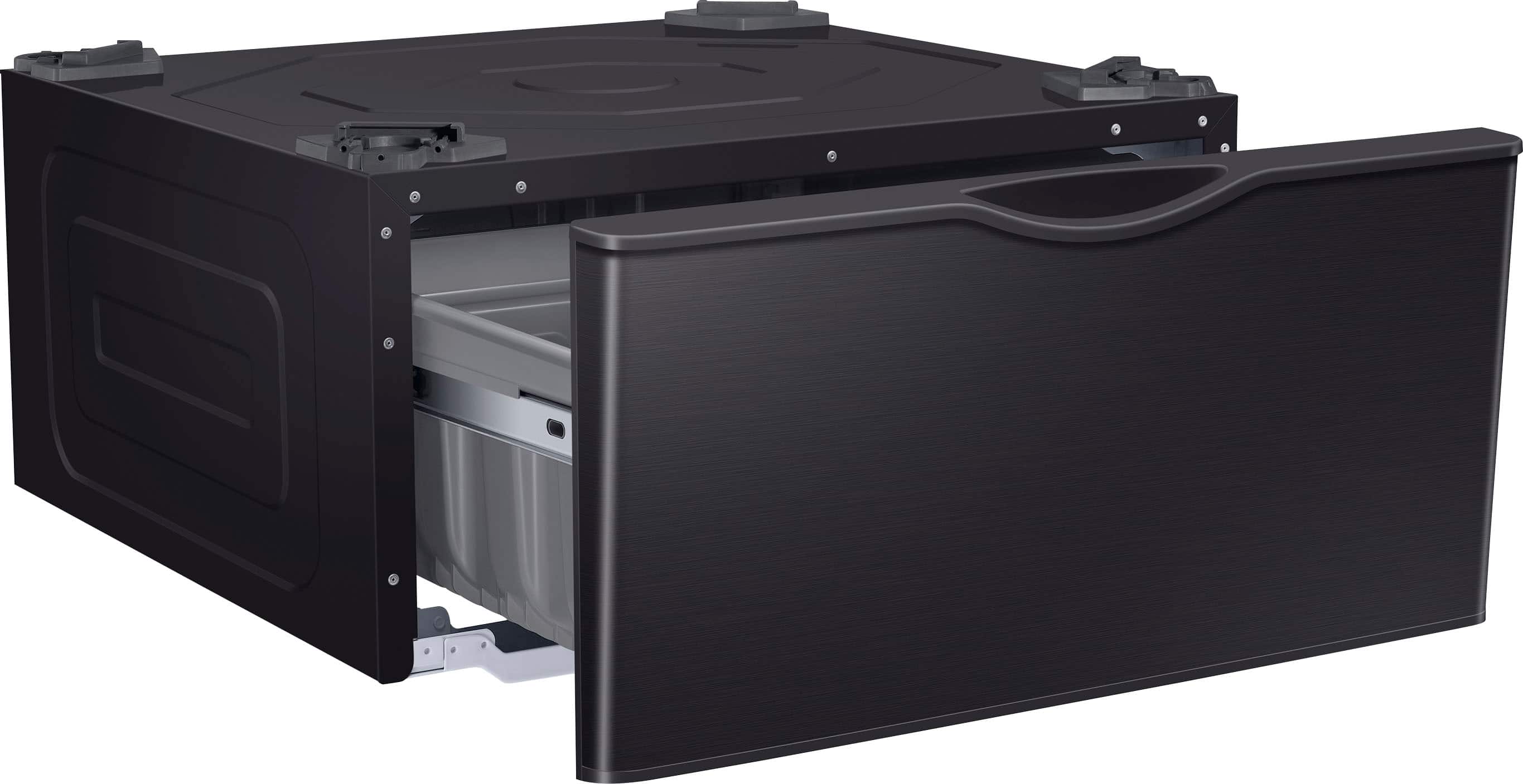 Alt View 11. Samsung - Washer/Dryer Laundry Pedestal with Storage Drawer - Brushed Black.
