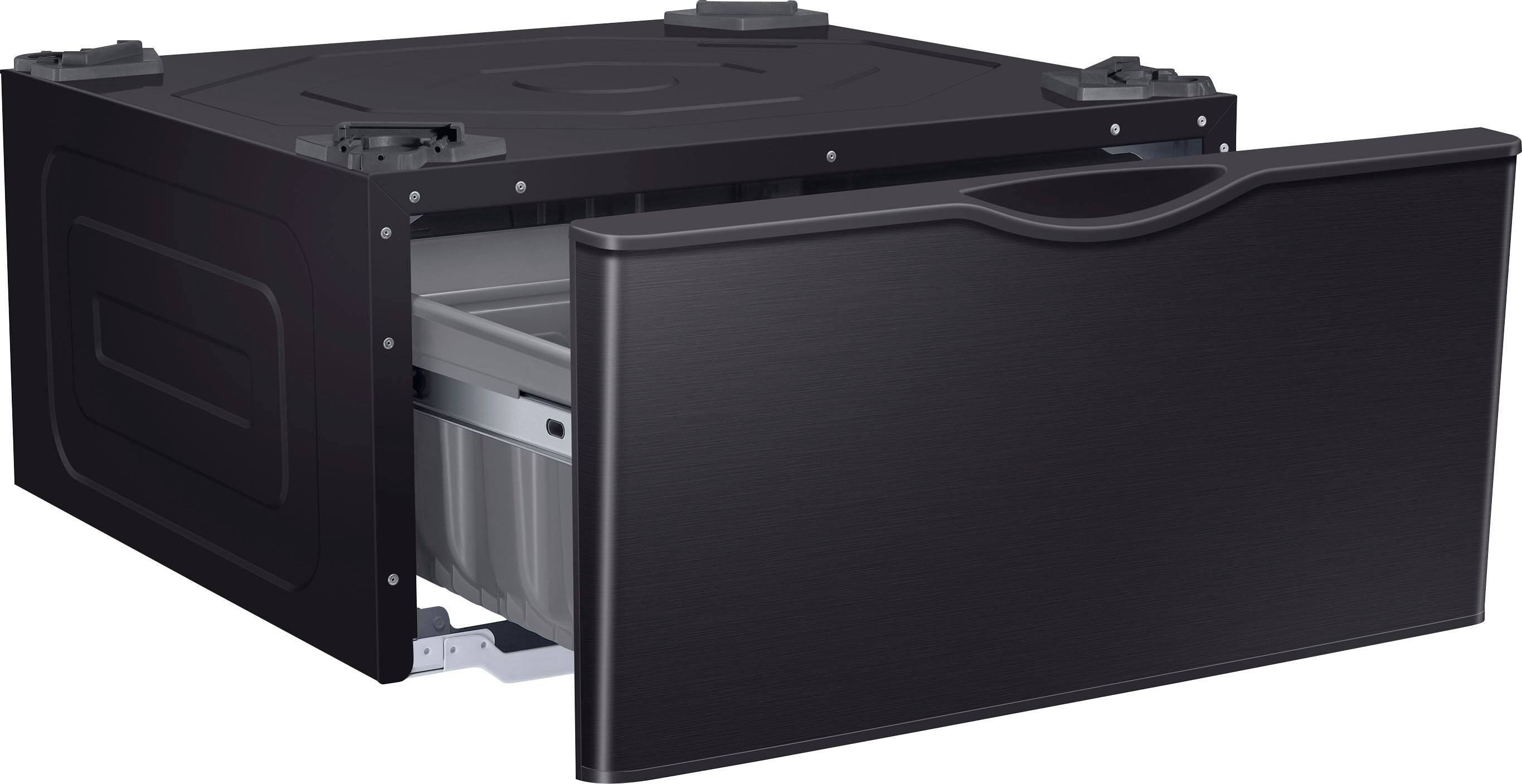 Alt View 11. Samsung - Washer/Dryer Laundry Pedestal with Storage Drawer - Brushed Black.