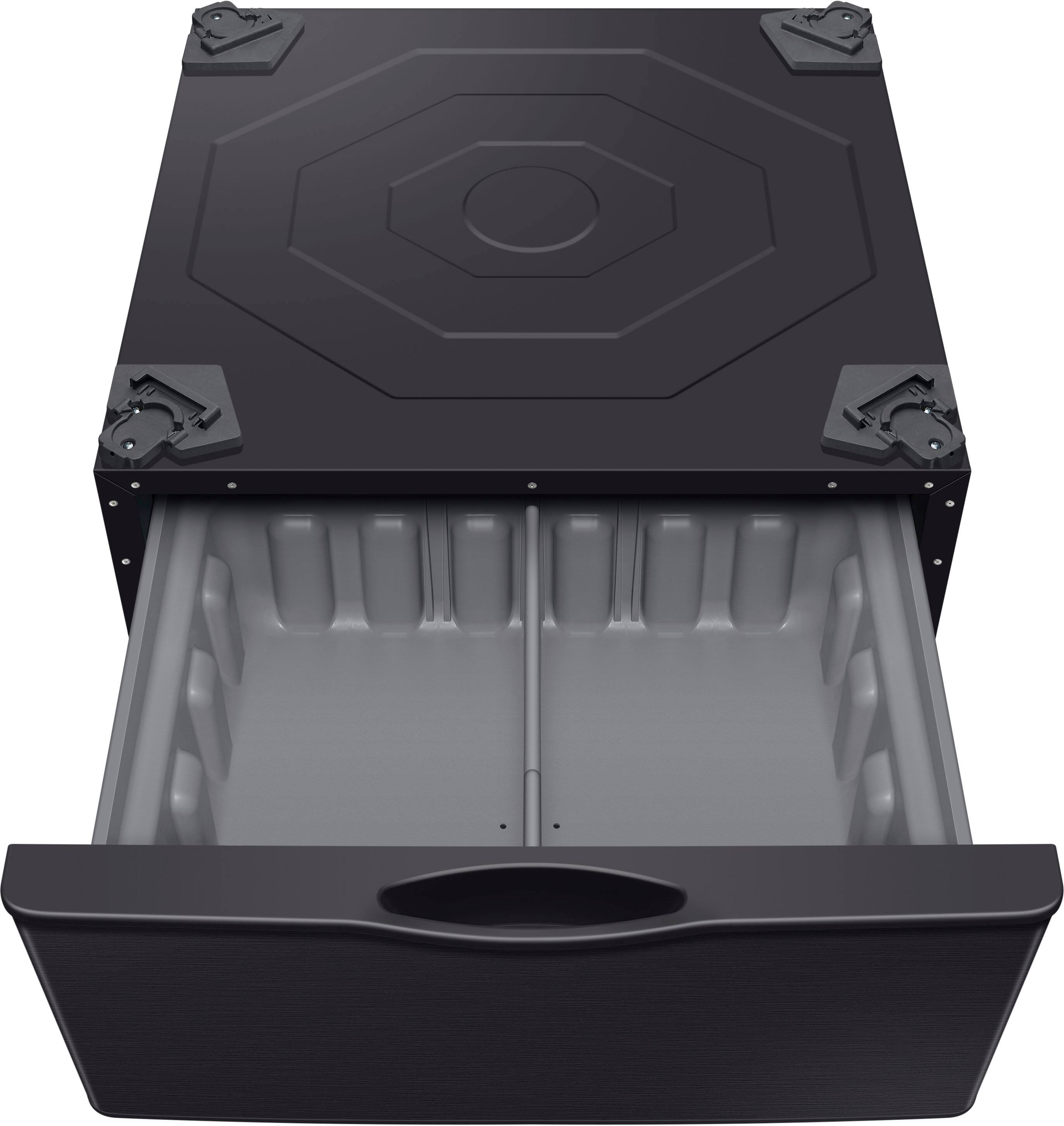 Alt View 13. Samsung - Washer/Dryer Laundry Pedestal with Storage Drawer - Brushed Black.