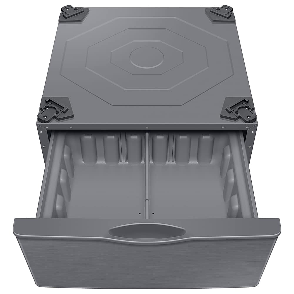 Alt View 13. Samsung - Washer/Dryer Laundry Pedestal with Storage Drawer - Platinum.