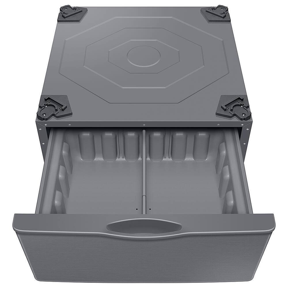 Alt View 13. Samsung - Washer/Dryer Laundry Pedestal with Storage Drawer - Platinum.