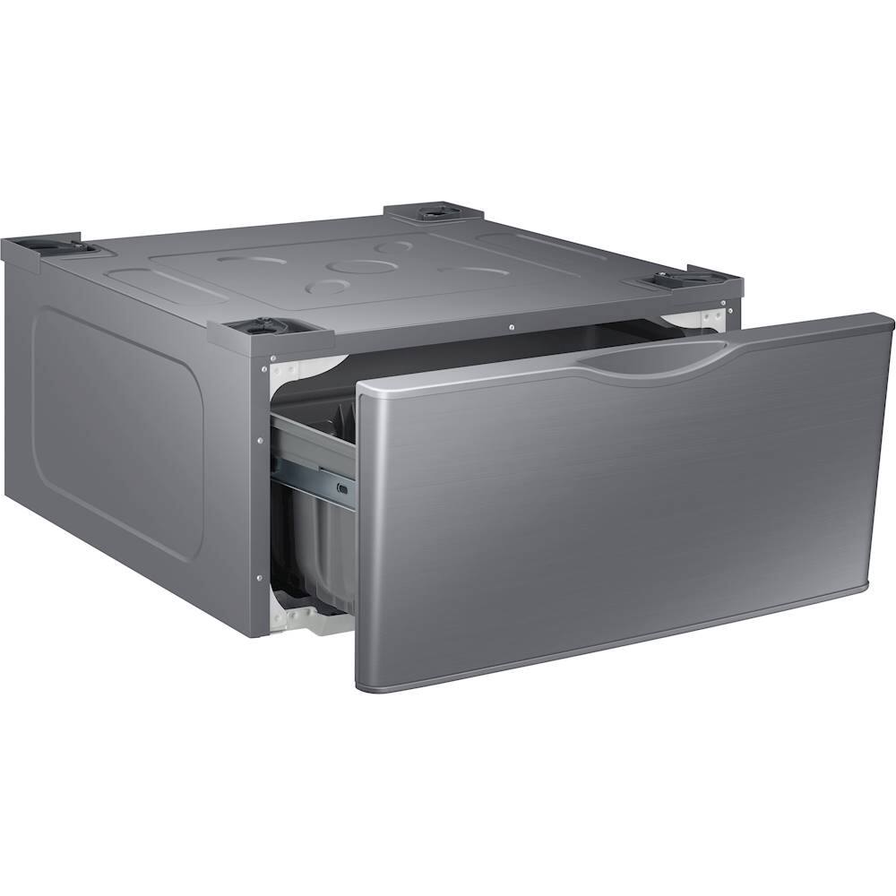 Alt View 16. Samsung - Washer/Dryer Laundry Pedestal with Storage Drawer - Platinum.