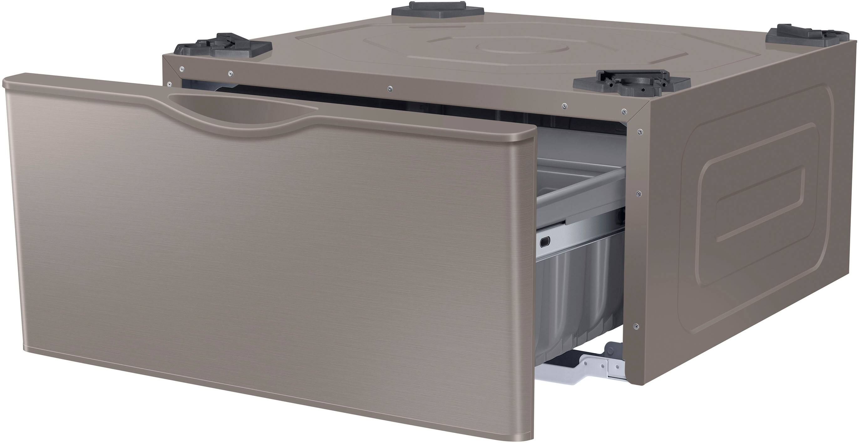 Alt View 12. Samsung - Washer/Dryer Laundry Pedestal with Storage Drawer - Champagne.