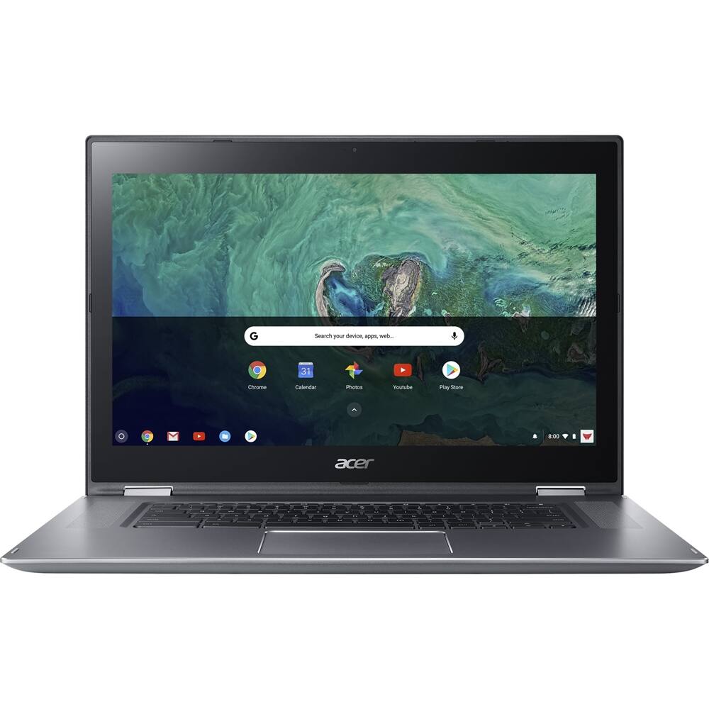 Front. Acer - Spin 15 2-in-1 15.6" Touch-Screen Chromebook - Intel Pentium - 4GB Memory - 64GB eMMC Flash Memory.