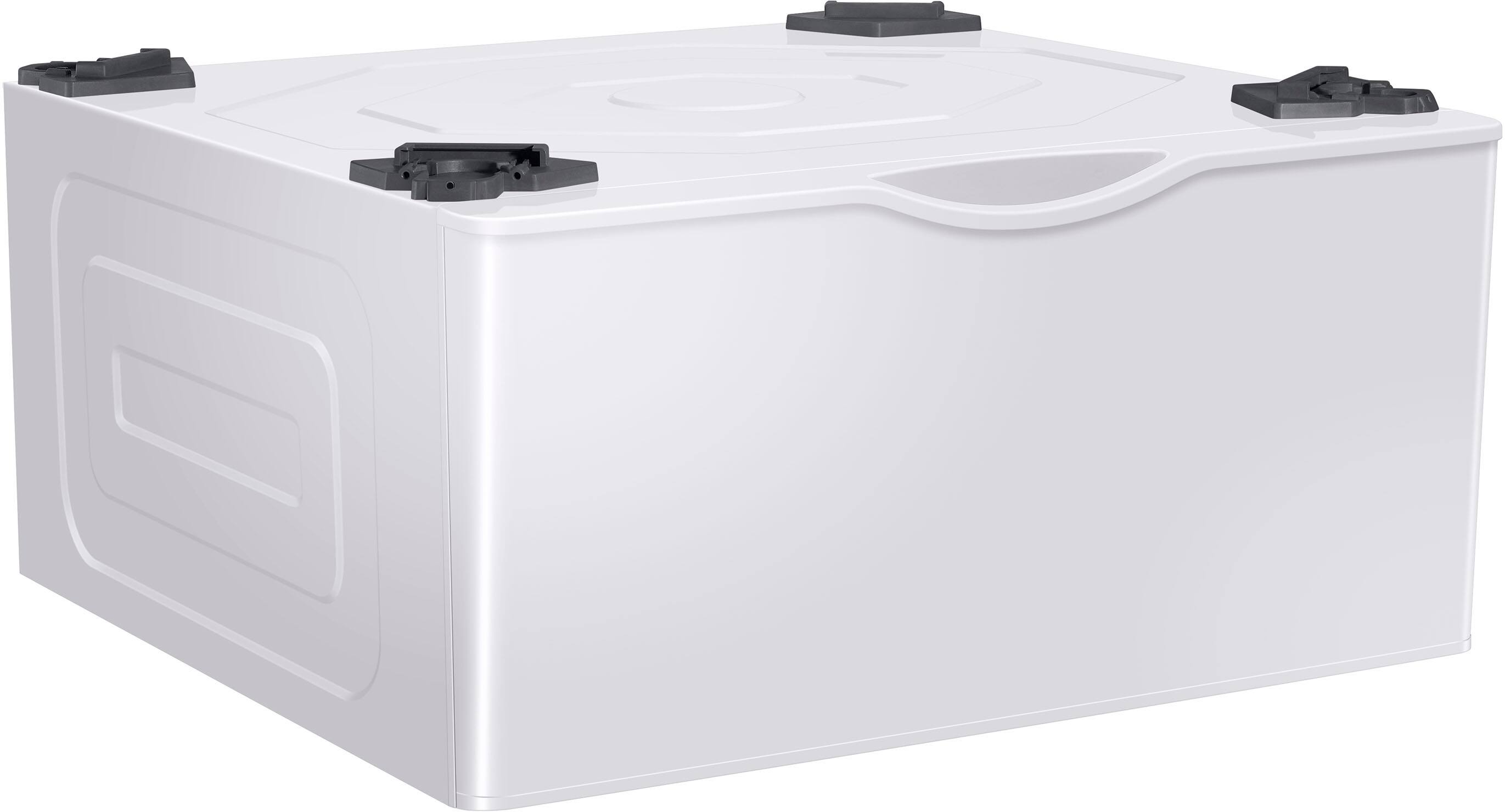 Alt View 15. Samsung - Washer/Dryer Laundry Pedestal with Storage Drawer - White.