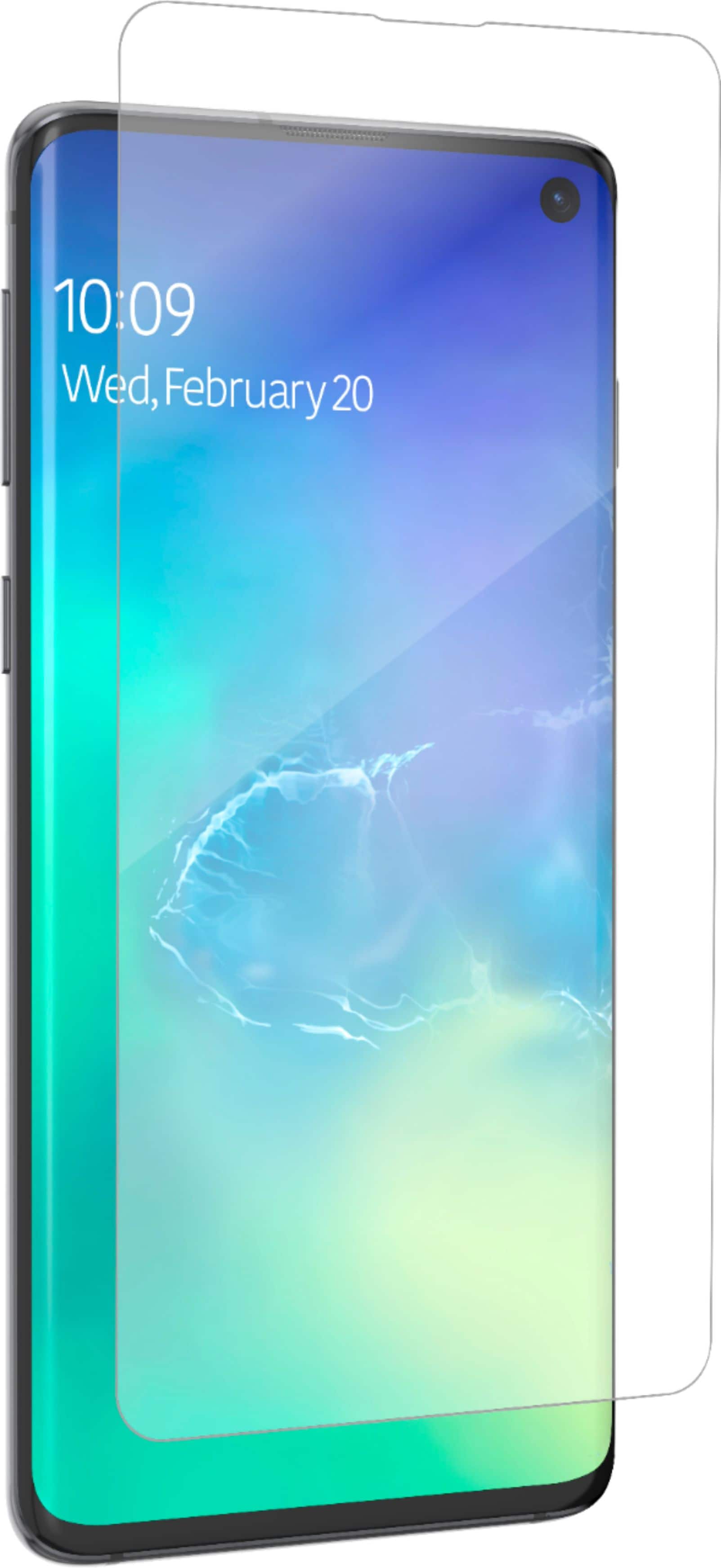 Angle. ZAGG - InvisibleShield Ultra Clear Screen Protector for Samsung Galaxy S10 - Clear.