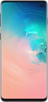 Samsung - Galaxy S10 with 512GB Memory Cell Phone (Unlocked) Prism Prism - White - Front_Zoom